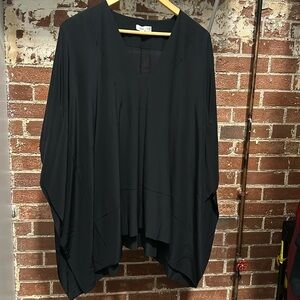 Vince Black Silk Drapey Square Top XS/S